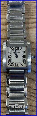 Ladies Cartier Tank Francaise Stainless Steel Swiss Quartz Watch W51008Q3/2384