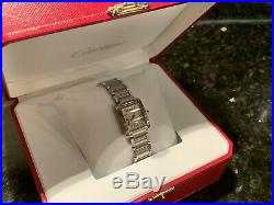 Ladies Cartier Tank Francaise Stainless Steel Watch excellent condition