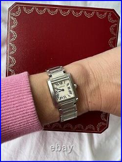 Ladies Cartier Tank Francaise Watch Ref. 2384 Authentic