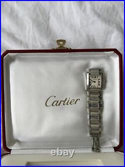 Ladies Cartier Tank Francaise Watch Ref. 2384 Authentic