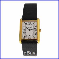 Ladies Cartier Tank Solo Electroplated Gold Steel 24MM Mechanical Watch