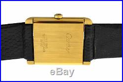 Ladies Cartier Tank Solo Electroplated Gold Steel 24MM Mechanical Watch