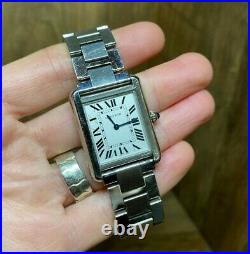 Ladies Unisex 2019 CARTIER Tank Solo W5200013 / 3170 Watch with Box Guarantee