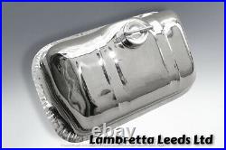 BRAND NEW LAMBRETTA GP PETROL FLAP "STAINLESS STEEL"