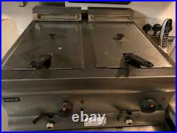 Lincat DF66 Silverlink 600 twin Tank Fryer 3kw electric table top fryer, 2x13amp