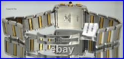 Men's Cartier Tank Francaise Chronograph Model 2303 Large 18k Y. Gold&s, Steel
