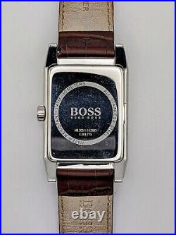 Men's Hugo Boss Tank Watch. All original. Excellent Condition. Box & Manual