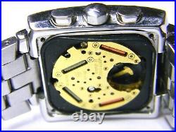 Mens Tissot Chronograph Calendar Date Rectangle Tank watch L875/975 parts repair