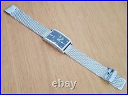 Mens XL Steel Mesh Bracelet Classic Tank-style Hugo Boss Analog Gents Watch 2008