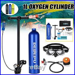 Mini 1L Diving Air Tank Scuba Cylinder Underwater Breath Oxygen Tank Bag Kit