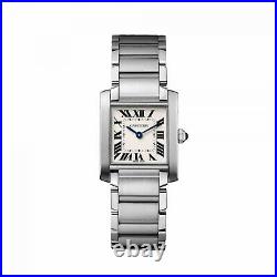 NEW Cartier Tank Francaise Medium Size Stainless Steel Quartz Watch ref WSTA0005