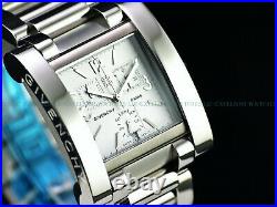 NOS Givenchy Paris Men's ATTITUDE TANK Swiss Chronograph Day Date White SS Watch