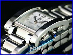 NOS Givenchy Paris Men's ATTITUDE TANK Swiss Chronograph Day Date White SS Watch