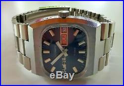 New Automatic Old Stock Ussr Made Slava Tank 2427 Men's Double Calendar Watch