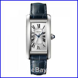 New Cartier Tank Americaine Stainless Steel Automatic Silver Watch WSTA0017