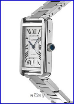 New Cartier Tank Solo Automatic Steel Men's Watch W5200028