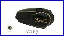 Norton Commando Roadster Black Painted Gas Fuel Petrol Tank + Side PanelFit For
