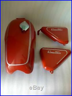 Norton Commando Roadster Red Painted Petrol Tank With Side Panel Guaranteed