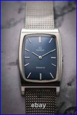 OMEGA Genève Tank Tonneau Rectangular Vintage Ref 111.0110 Calibre 625 Year 1972