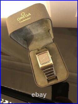 Omega Constellation Automatic Tank Vintage 14k Gold/steel watch 155.0021