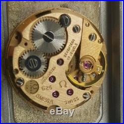 Omega De Ville Tank White Dial Rectangle Mens Swiss Watch Ref 511.0474 Cal 625