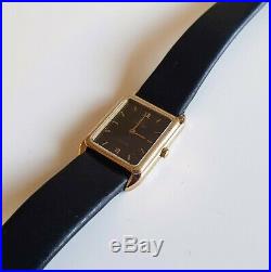 Omega De Ville Vintage Tank Women's Watch, Gold Plated Ca. 1450 Caliber