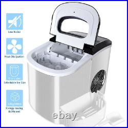 Portable Ice Cube Maker Machine/3-Layer Tank/High-Quality Stainless Steel Shell