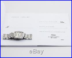 Pre-Owned Stainless Steel Cartier Tank Francaise Ref. 2645 with Box & Papers