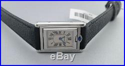 Pre-owned Cartier Tank Basculante 2386 Stainless Steel Women's Watch