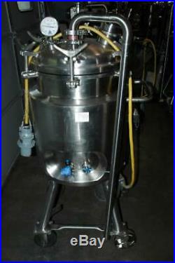 Precision 100 Liter 316L Stainless Steel Portable Tank Vessel Reactor & Agitator