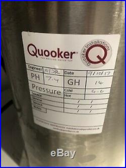 Quooker Combi Tank and Fusion Square Boiling Water Mixer Tap Stainless
