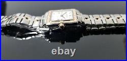 Raymond Weil Parsifal Tank Style St/Steel and 18ct Gold Ladies Bracelet Watch