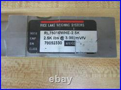 Rice Lake Weighing Systems RL75016WHE-2.5K Load Cell RL75016WHE25K