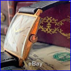 Rolex genuine watch Tank 14KGP Hand wound Rectangular Vintage Mens 1950s n541129