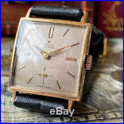 Rolex genuine watch Tank 14KGP Hand wound Rectangular Vintage Mens 1950s n541129