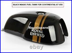 Royal Enfield BLACK MAGIC PETROL GAS FUEL TANK For Continental GT 650