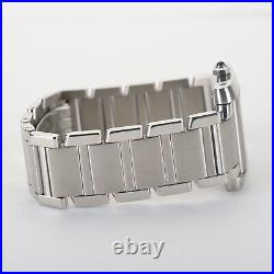 SERVICED Cartier Tank Francaise Large 2302 Automatic Stainless Steel Watch