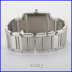 SERVICED Cartier Tank Francaise Large 2302 Automatic Stainless Steel Watch