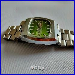 SLAVA TANK Slava Panzer Slava TV Automatic watch vintage watch green dial