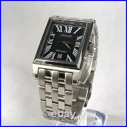 Seiko Premier Dress Tank Watch Men's 7N32-0DS0. Ex