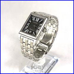 Seiko Premier Dress Tank Watch Men's 7N32-0DS0. Ex