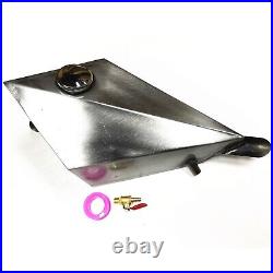 Silver Handmade Motorcycle 8L Oil Gas Fuel Tank For Harley Honda Steed 400 600