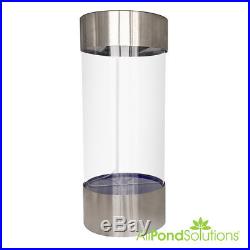 Stainless Steel Acrylic Column Cylinder Aquarium Fish Tank All Pond Solutions