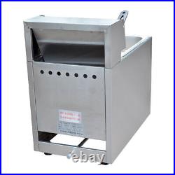 Stainless Steel Catering Frying Tool Gas LPG Single Tank Commercial Fryer 2800Pa