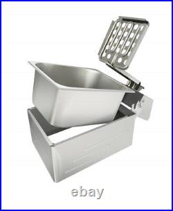 Stainless Steel Commercial Single Oil Tank Electric Deep Fat Chip Fryer Basket