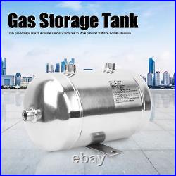 Stainless Steel Gas Tank 3L Polished Gas Reservoir Tank 4-Port Gas Tank High