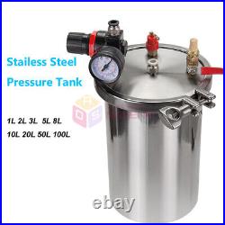 Stainless Steel Glue Dispenser Pressure Tank Dispensing Pressure Barrel