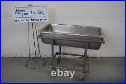 Stainless Steel Half Moon Tank Trough Breading Mixing 100LPainted Frame FREE P+P