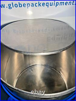 Stainless Steel Tank Vessel 309 Litres mobile with lid