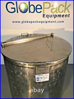 Stainless Steel Tank jacketed Vessel 500 Litres with split lid and drain tap